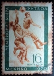 Stamps Russia -  México 1970 / Fútbol