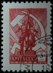 Stamps Russia -  Obrero y koljosiana
