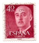 Sellos de Europa - Espa�a -  Serie del GENERAL-FRANCISCO FRANCO-1955/58