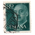 Sellos de Europa - Espa�a -  Serie del GENERAL-FRANCISCO FRANCO-1955/58