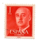 Stamps Spain -  Serie del GENERAL-FRANCISCO FRANCO-1955/58-PTA