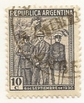 Sellos de America - Argentina -  Golpe de Estado de 1930