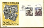 Sellos de Europa - Espaa -  Paisajes y monumentos  -  Puerta de Daroca  -  Catedral de Girona - SPD
