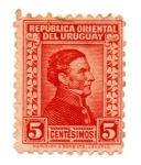 Sellos de America - Uruguay -  -SIGNATURA:WARTELOW & SONS-1928-serie