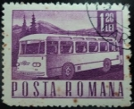 Stamps : Europe : Romania :  Bus