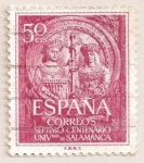 Stamps : Europe : Spain :  Universidad de Salamanca (reyes católicos)