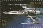 Stamps United States -  Star Wars  -  Nave X-wing starfighter
