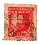 Stamps : America : Uruguay :  -CENTENARIO NACIMIENTO de JOSE PEDRO VARELA-1945