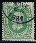 Stamps Belgium -  Scott  32  Leopoldo