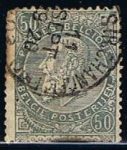 Stamps Belgium -  Scott  61  Rey Leopoldo II