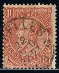 Stamps Belgium -  Scott  65  Rey Leopoldo II
