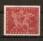 Stamps : Europe : Germany :  Juegos Olimpicos de Roma.