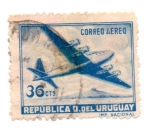 Stamps : America : Uruguay :  -AVIONES-1957/59-SERIE-