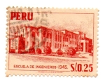 Stamps Peru -  ESCUELA DE INGENIEROS-SERIE
