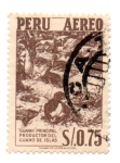 Sellos de America - Per� -  AEREO-1953