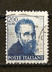 Stamps Italy -  Obras de Miguel Angel - Autorretrato.