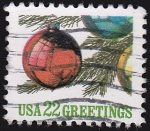 Sellos de America - Estados Unidos -  bolas de navidad