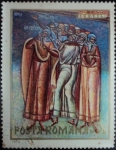 Stamps Romania -  Voronet monastery
