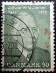 Stamps Denmark -  Centenario de Johannes V. Jensen 