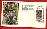 Stamps Spain -  Vidrieras artísticas - Hospital Real - Santiago de Compostela -  SPD