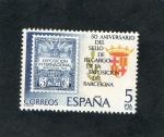 Stamps Spain -  2549- 50 ANIVº DEL SELLO DE RECARGO DE LA EXPOSICION DE BARCELONA