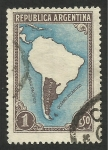 Stamps : America : Argentina :  Mapa de Argentina