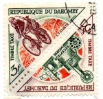Stamps : Africa : Benin :  OESTE DE AFRICA-DAHOMEY -HOY BENIN--TIMBRE TAXE