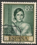 Stamps : Europe : Spain :  Julio Romero de Torres (1880-1930). Ed 1660