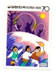 Stamps : Asia : South_Korea :  FIESTAS-1985