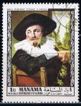 Stamps Bahrain -  Hals Portrait D´Isaac a Massa