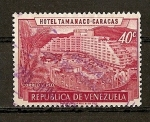 Stamps : America : Venezuela :  Hotel Tamanaco./ Aereo.