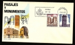 Stamps Spain -  Paisajes y monumentos  - Torre de San Martín -Teruel- Puerta de San Andrés - Zamora - SPD