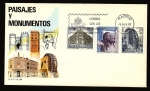 Stamps Spain -  Paisajes y monumentos  - Noria árabe - Banco de España - Cristo de la expiración - SPD