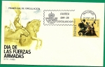 Stamps Spain -  Día de las fuerzas armadas - monumento al regimiento Cazadores de Alcántara - SPD