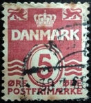 Stamps Denmark -  Figure 'wave'- type