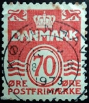 Stamps Denmark -  Figure 'wave'- type