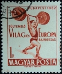 Stamps Hungary -  Campeonato de Europa de Halterofilia 1962