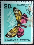 Stamps Hungary -  Callimorpha dominula