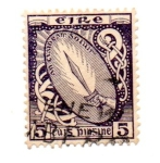 Stamps : Europe : Ireland :  1922-24 FILI-Se.Dent 15x14-tipo f