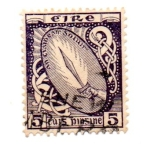 Sellos de Europa - Irlanda -  1922-24 FILI-Se.Dent 15x14-tipo f