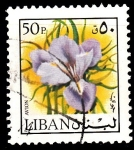 Stamps Lebanon -  Iris