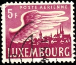 Stamps : Europe : Luxembourg :  Ala sobre edificios