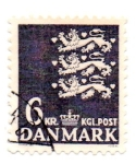 Stamps Denmark -  -PAPEL FLUORESCENTE