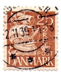 Stamps : Europe : Denmark :  BARCOS-1933/37-TIPO II