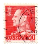 Stamps : Europe : Denmark :  1961-63-FREDERIK IX
