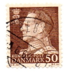 Stamps Denmark -  1961-63-FREDERIK IX-FLUORESCENTE