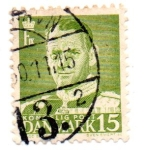 Stamps : Europe : Denmark :  1948-53-FREDERIK IX- dent-13