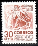 Stamps : America : Mexico :  Michoacan. Danza de los Moros	
