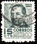 Stamps Mexico -  Benito Juarez	