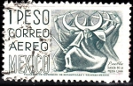 Stamps : America : Mexico :  Puebla. Danza  Media Luna	